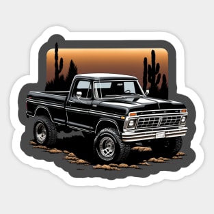 Ford Truck Vintage Highboy Desert Design Sticker